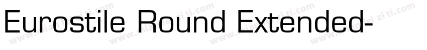 Eurostile Round Extended字体转换